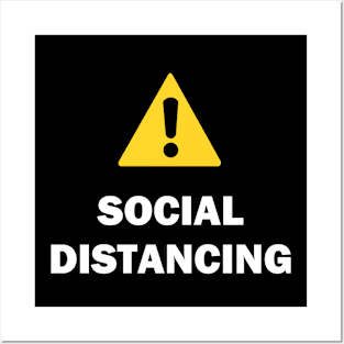 Warning Social Distancing Posters and Art